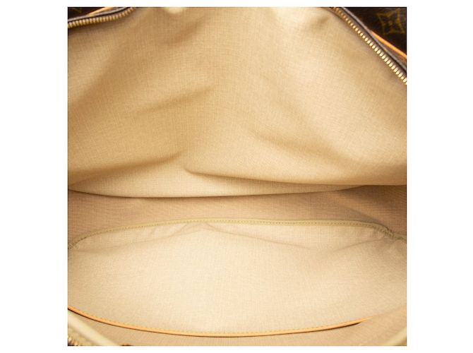 Louis Vuitton Brown Monogram Alize 24 Heures Marrone - vista 4