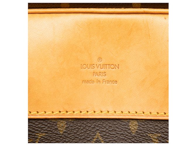 Louis Vuitton Brown Monogram Alize 24 Heures Marrone - vista 5