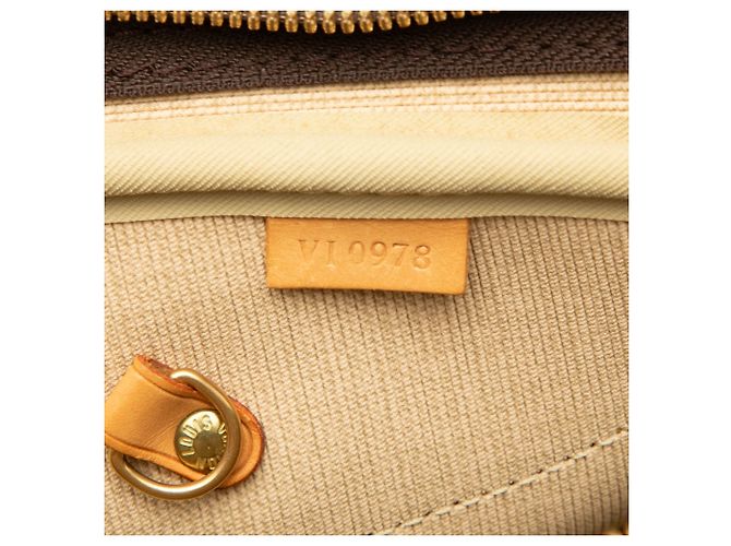 Louis Vuitton Brown Monogram Alize 24 Heures Marrone - vista 6