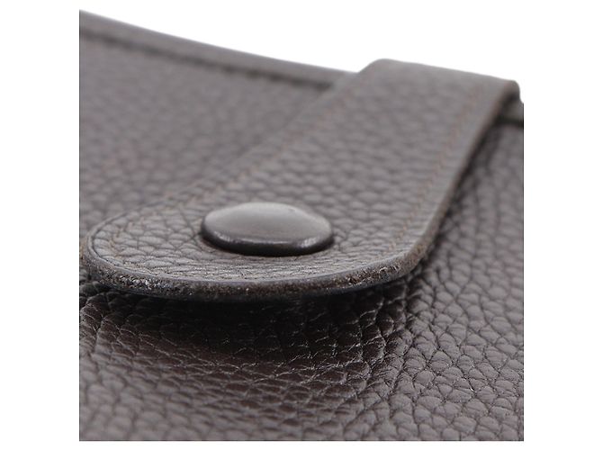 Hermès Brown Clemence Evelyne I 33 Marrone Marrone scuro - vista 10