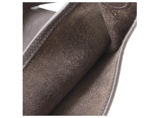 Hermès Brown Clemence Evelyne I 33 Marrone Marrone scuro - vista 5