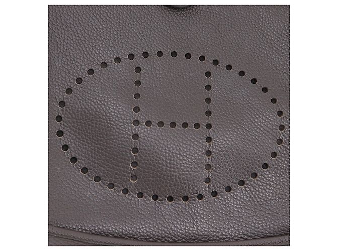 Hermès Brown Clemence Evelyne I 33 Marrone Marrone scuro - vista 8