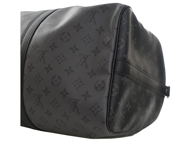 Louis Vuitton Gray Monogram Eclipse Reverse Keepall Bandouliere 50 - vista 10