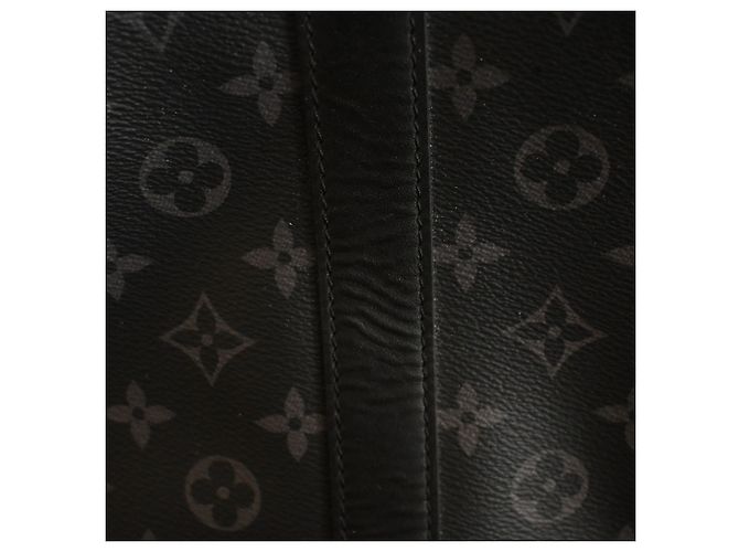 Louis Vuitton Gray Monogram Eclipse Reverse Keepall Bandouliere 50 - vista 9