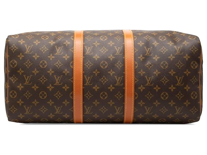 Louis Vuitton Brown Monogram Keepall 50 Marrone - vista 3