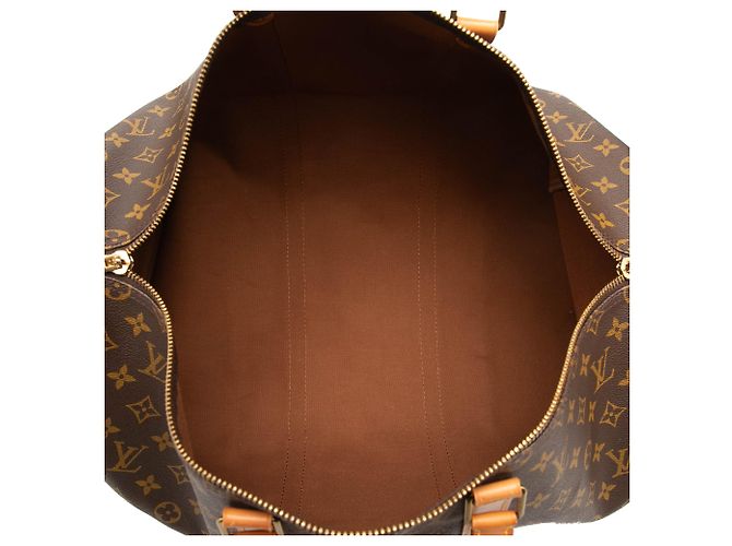 Louis Vuitton Brown Monogram Keepall 50 Marrone - vista 4