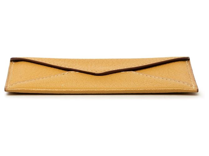 Busta Hermès Yellow Chevre Mysore Giallo Senape - vista 3