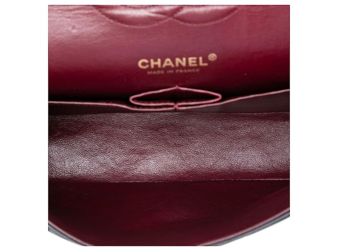Chanel Black Medium Classic Lambskin Double Flap Nero - vista 4