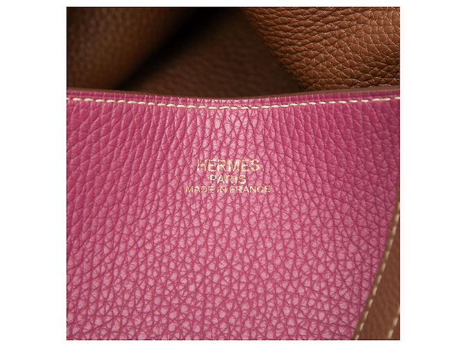 Hermès Pink Clemence Double Sens 36 Rosa - vista 5
