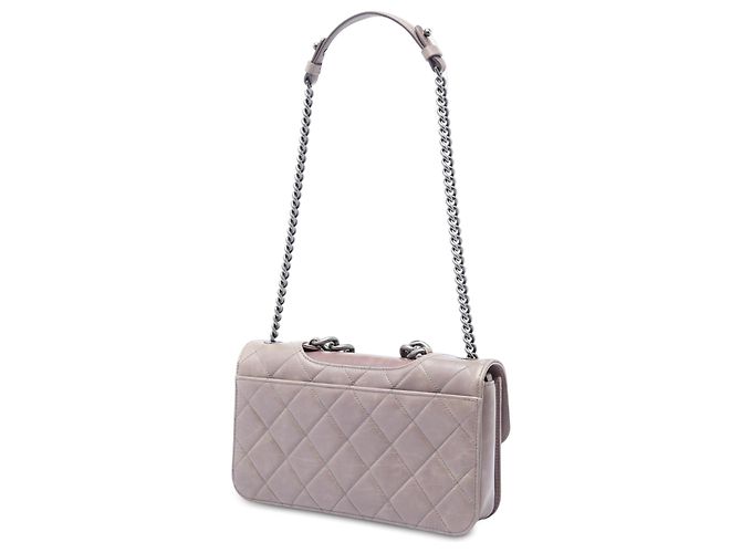 Chanel Purple Medium Quilted Aged Calfskin Perfect Edge Flap Violet - vue 2