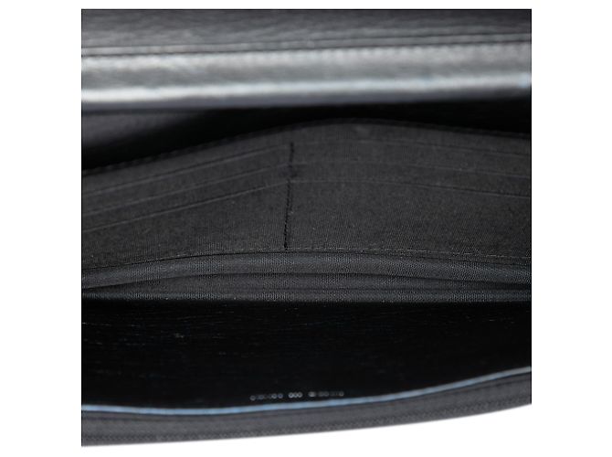 Chanel Portafoglio Boy con catena in pelle di vitello matelassé nera Nero - vista 4