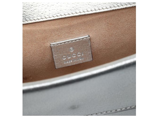 Gucci Silver Medium Calfskin Dionysus Crossbody Argento - vista 5