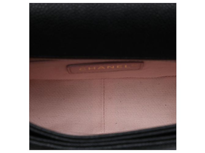Chanel Black Paris Cuba Medium Quilted Caviar Thread Around Flap Nero - vista 4