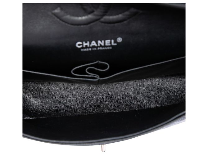 Chanel Black Medium Classic Caviar Double Flap Nero - vista 4