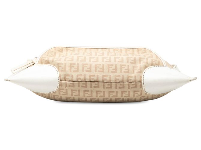 Borsa a tracolla Fendi Beige Zucchino Canvas Chef Pocket - vista 3
