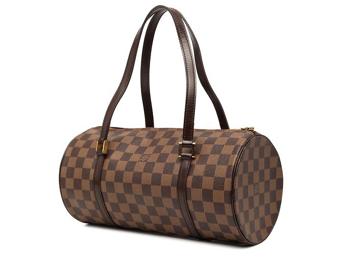 Louis Vuitton Brown Damier Ebene Papillon 30 Marrone - vista 2