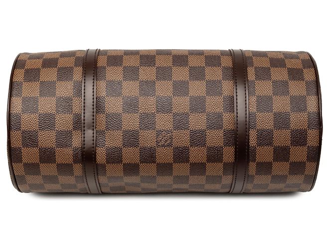 Louis Vuitton Brown Damier Ebene Papillon 30 Marrone - vista 3
