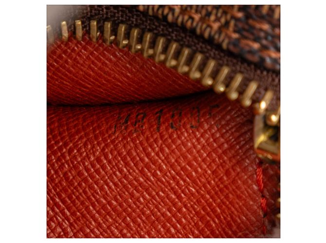 Louis Vuitton Brown Damier Ebene Papillon 30 Marrone - vista 6