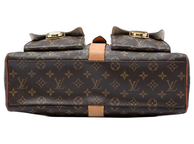 Louis Vuitton Brown Monogram Manhattan GM Castaño - vista 3