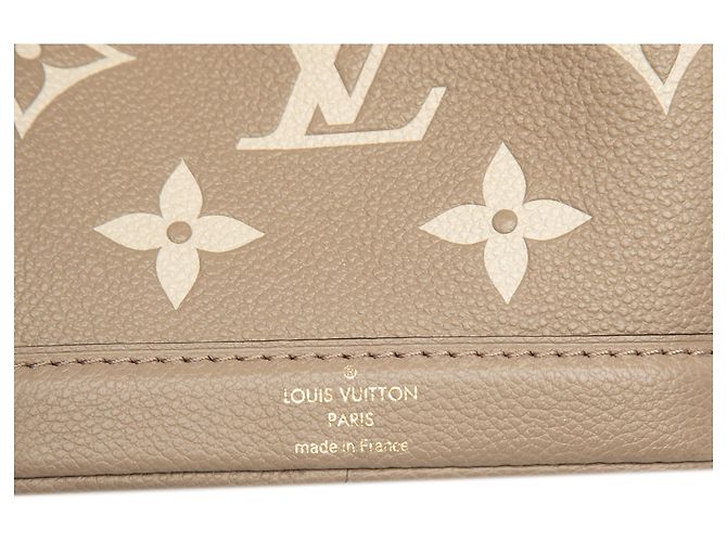 Louis Vuitton Brown Bicolor Monogram Empreinte Nano Noe Marrone Taupe - vista 5