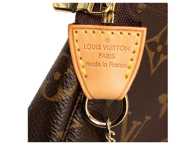 Louis Vuitton Brown Monogram Mini Pochette Accessoires Marrone - vista 5