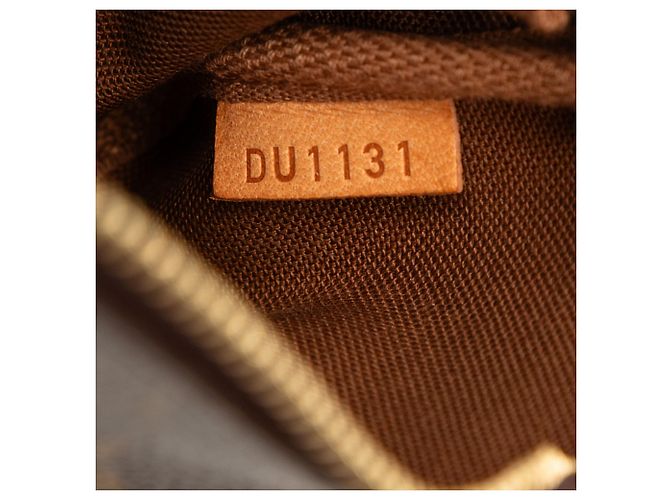 Louis Vuitton Brown Monogram Mini Pochette Accessoires Marrone - vista 6