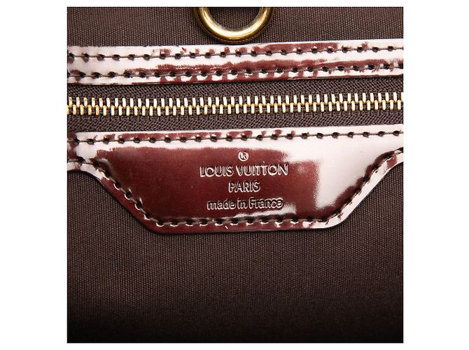 Louis Vuitton Purple Monogram Vernis Wilshire MM Porpora - vista 5