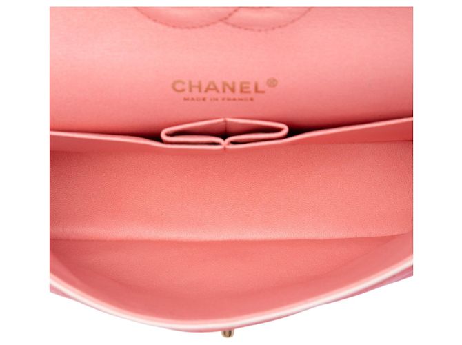 Chanel Pink Medium Classic Ombre Lambskin Double Flap Rosa - vista 4
