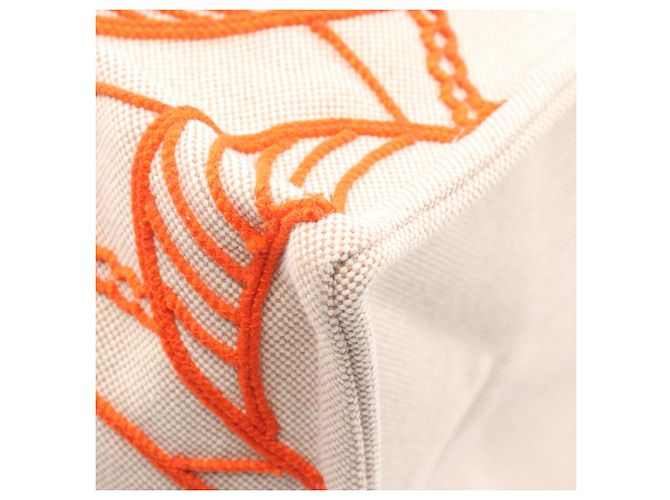 Hermès Thalassa Tote aus beigem Canvas - Ansicht 5