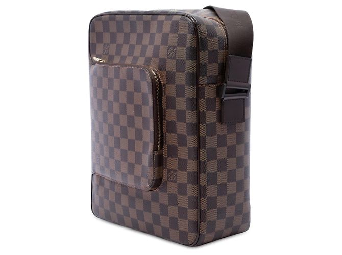 Louis Vuitton Brown Damier Ebene Olav MM Marrone - vista 2