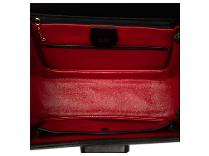 Gucci Black Calfskin Bamboo Night Nero - vista 4
