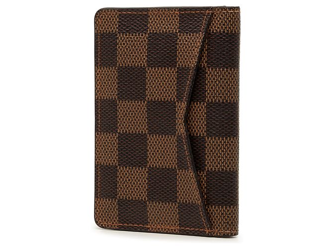 Louis Vuitton Brown Damier Ebene Pocket Organizer Castaño - vista 2