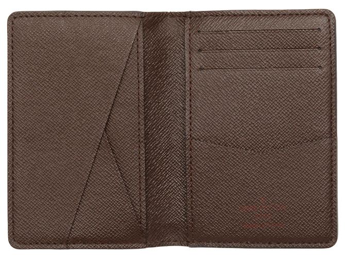 Louis Vuitton Brown Damier Ebene Pocket Organizer Castaño - vista 4