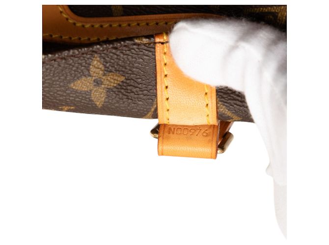 Louis Vuitton Brown Monogram Sac Shopping Marrone - vista 6