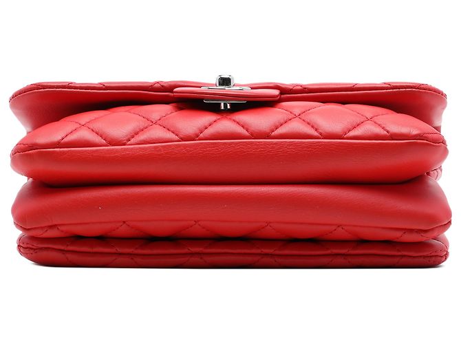 Chanel Red Small Quilted Lambskin Tender Touch Flap Rosso - vista 3