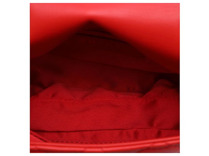 Chanel Red Small Quilted Lambskin Tender Touch Flap Rosso - vista 4