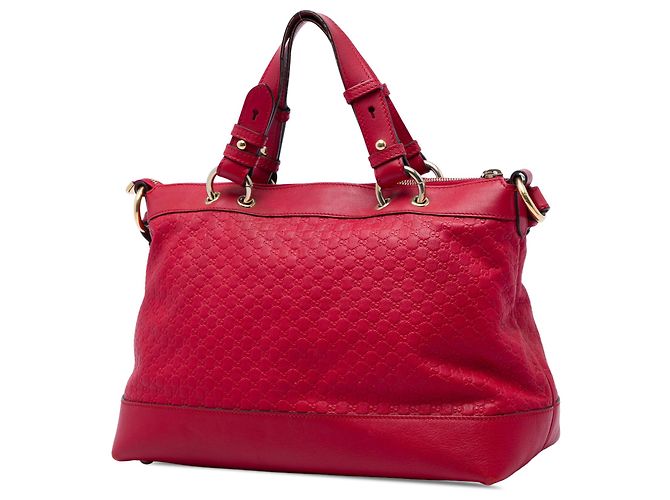 Borsa Satchel Gucci Red Microguccissima Valentine Rosso - vista 2