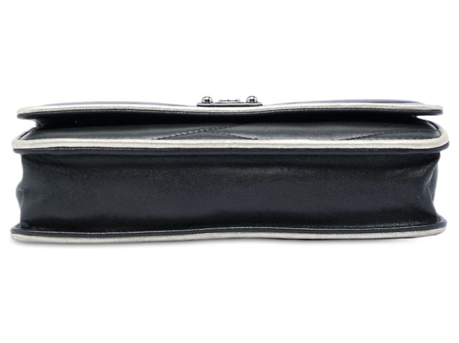 Wallet On Chain Chanel Portafoglio Pagoda con catena in pelle d'agnello nera Nero - vista 3