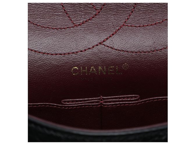 Chanel Black Quilted Aged Calfskin Reissue 2.55 Double Flap 227 Nero - vista 5