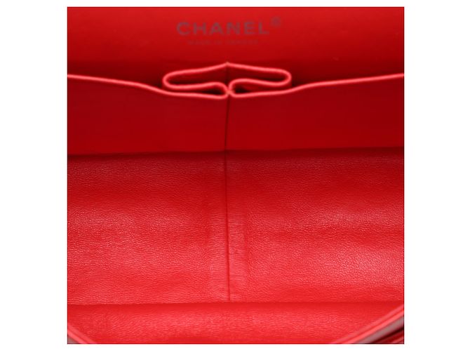 Chanel Red Quilted Crinkled Patent Reissue 2.55 Double Flap 227 Rosso - vista 4