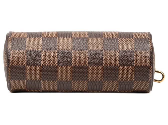 Louis Vuitton Brown Damier Ebene Papillon Pochette Marrone - vista 3