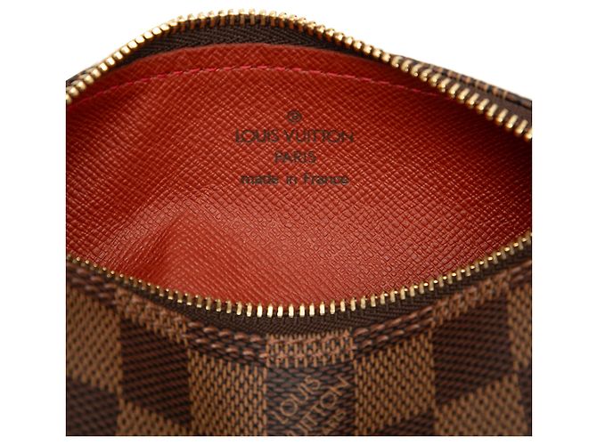 Louis Vuitton Brown Damier Ebene Papillon Pochette Marrone - vista 5
