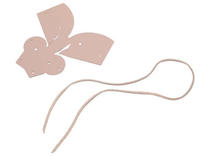 Hermès Neutral Swift Tete De Cheval Horse Foldable Bag Charm - vista 2