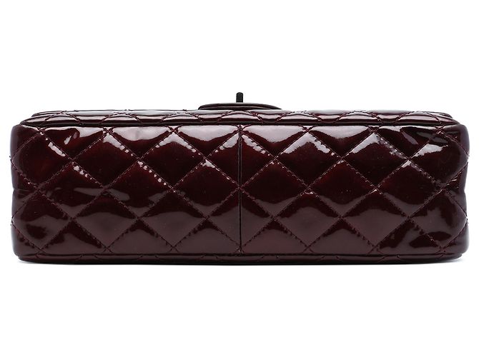 Chanel Red Quilted Patent Reissue 2.55 Double Flap 226 Rosso Bordò - vista 3