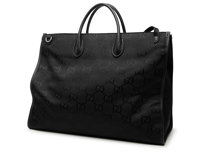 Gucci Black GG Econyl Off The Grid Convertible Tote Schwarz - Ansicht 2