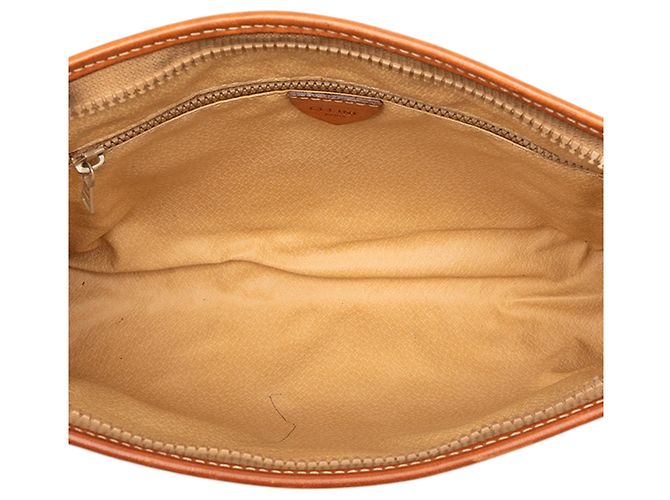 Céline Celine Beige Macadam Clutch aus beschichtetem Canvas - Ansicht 4