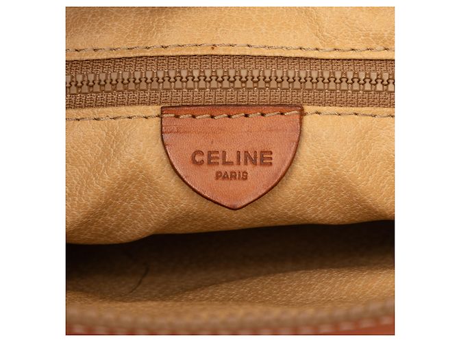 Céline Celine Beige Macadam Clutch aus beschichtetem Canvas - Ansicht 6