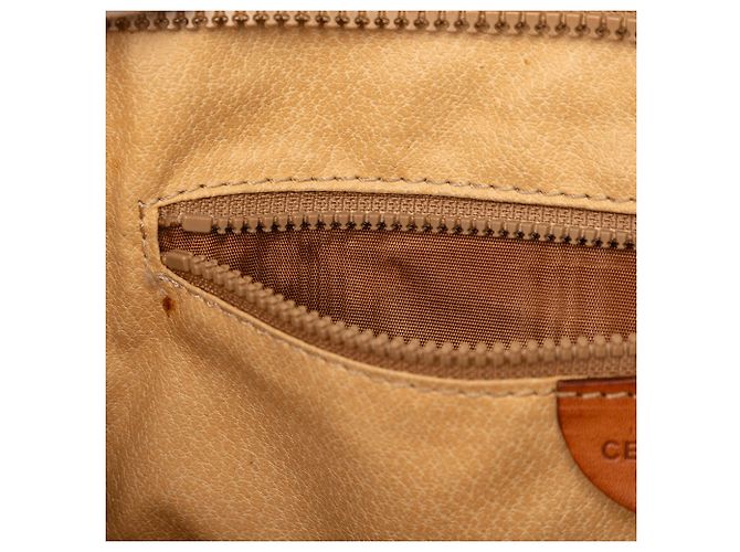 Céline Celine Beige Macadam Clutch aus beschichtetem Canvas - Ansicht 9