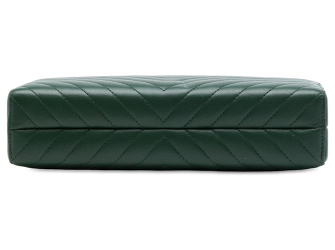 Chanel Green Chevron Lambskin Reissue 2.55 Box Crossbody Verde - vista 3