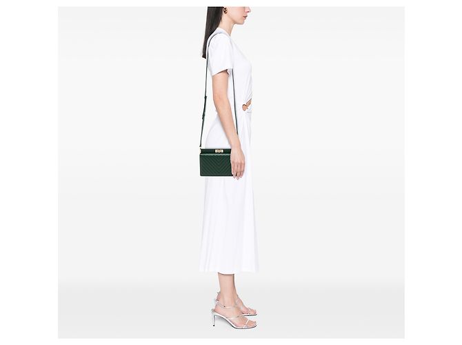 Chanel Green Chevron Lambskin Reissue 2.55 Box Crossbody Verde - vista 6